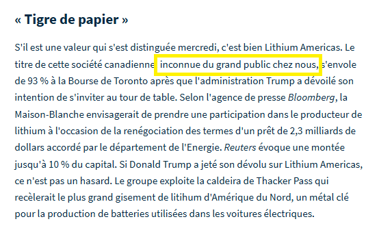 Les Echos Lithium Americas